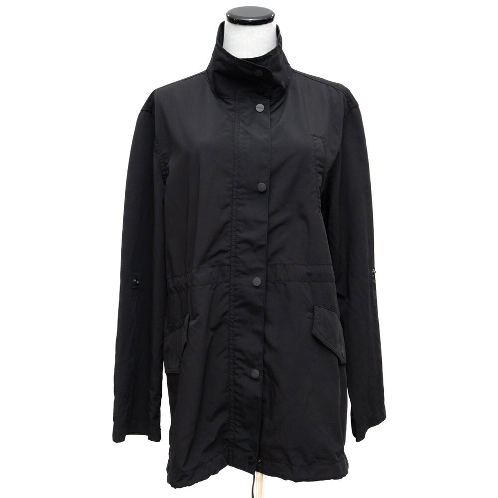 Sanctuary Black Anorak Utility Rain Jacket Size Medium